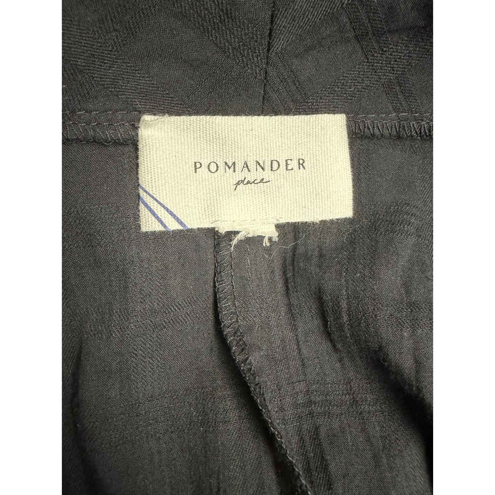 Pomander Place Tuckernuck Black Carolina Caftan Dress Maxi Size XL Minimalist - Picture 4 of 4
